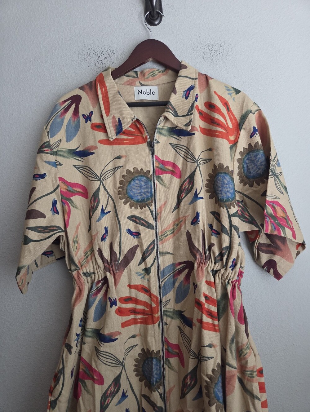 Noble Long Utility Dress in Laura Burke Print size 1X NWT - Picture 4 of 9